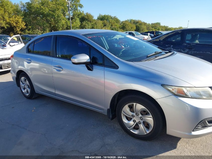 2014 Honda Civic Lx VIN: 2HGFB2F58EH515416 Lot: 43413305