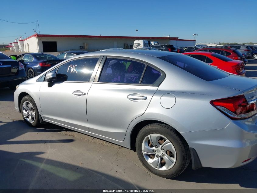 2014 Honda Civic Lx VIN: 2HGFB2F58EH515416 Lot: 43413305