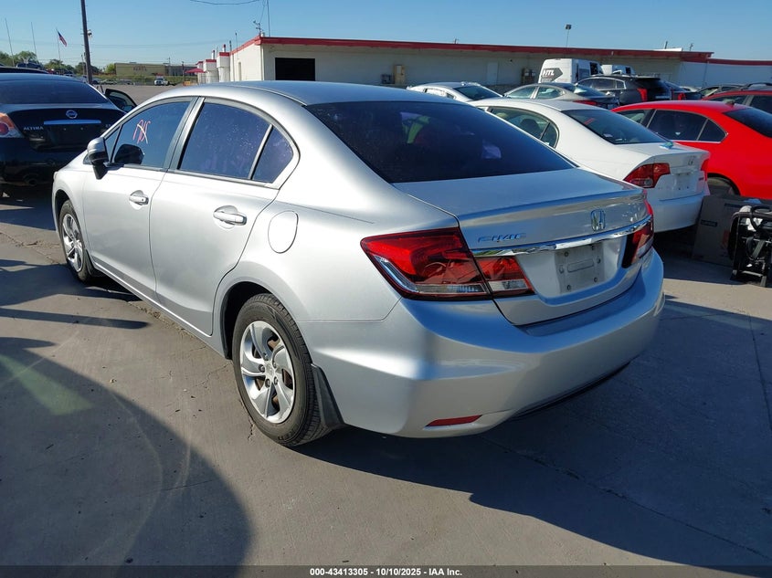 Vin: 2hgfb2f58eh515416, lot: 43908123, honda civic lx 20143