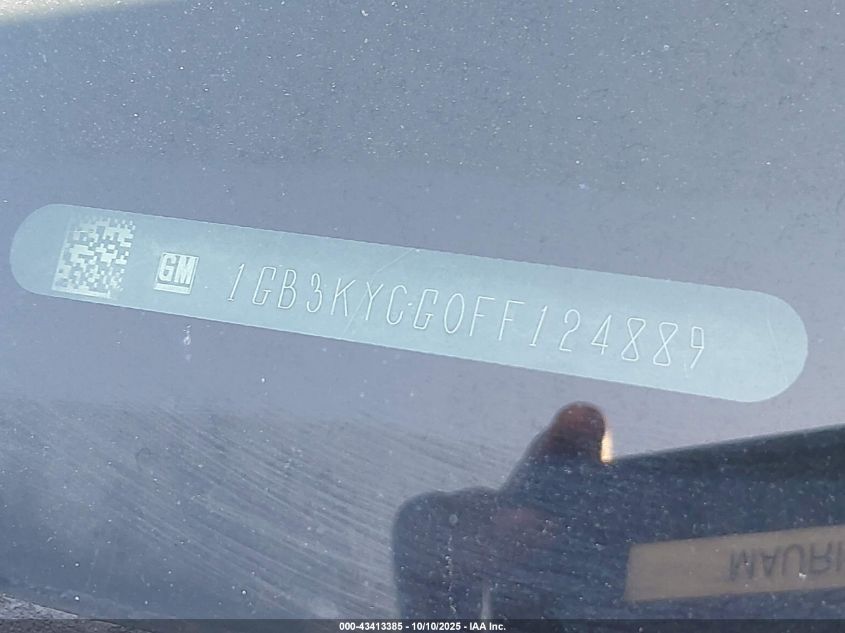 2015 Chevrolet Silverado 3500Hd Chassis Wt VIN: 1GB3KYCG0FF124889 Lot: 43413385