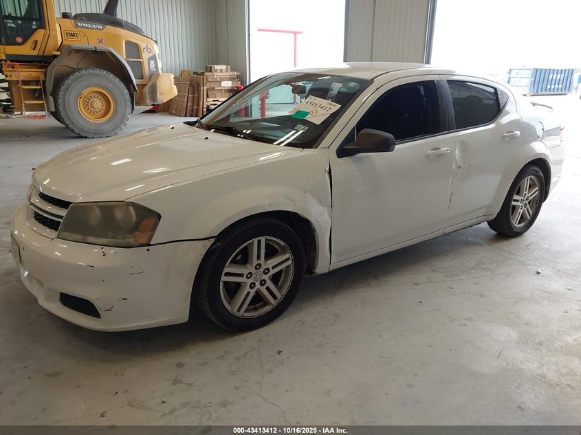 Vin: 1c3cdzag6dn768662, lot: 43908230, dodge avenger se v6 20132