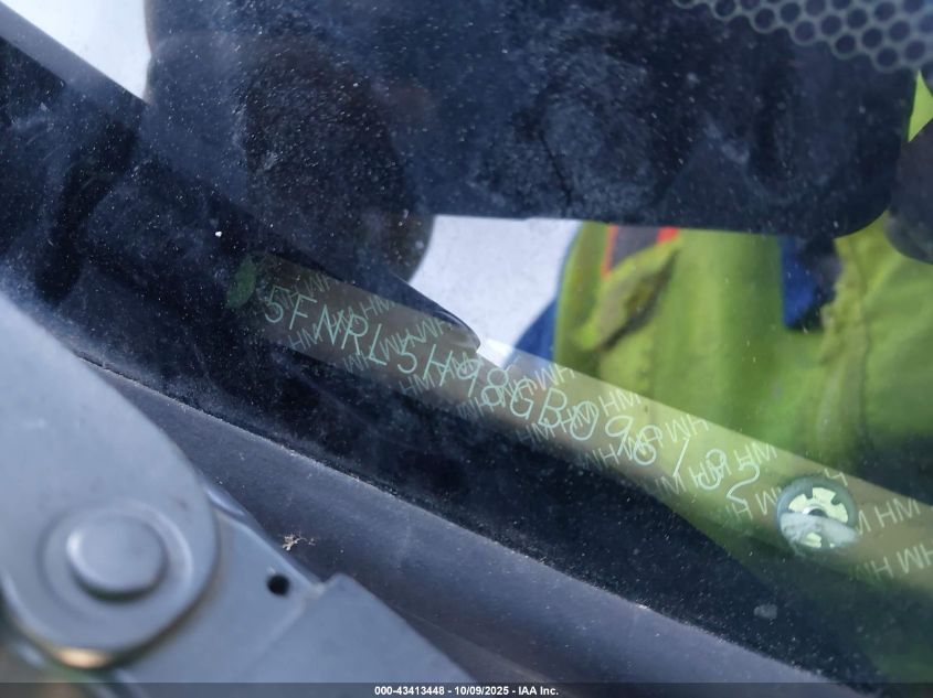 2016 Honda Odyssey Touring/Touring Elite VIN: 5FNRL5H98GB096132 Lot: 43413448