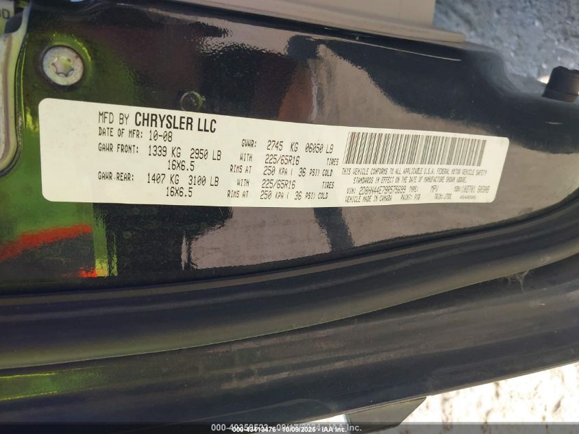 2009 Dodge Grand Caravan Se VIN: 2D8HN44E79R575699 Lot: 43413476