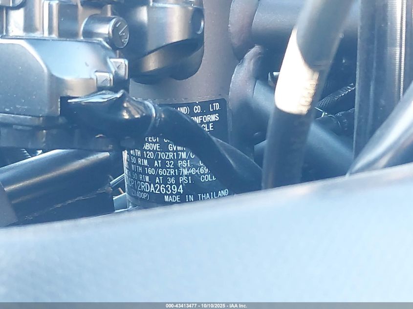 2024 Kawasaki Zx400 P VIN: ML5ZXCP12RDA26394 Lot: 43413477