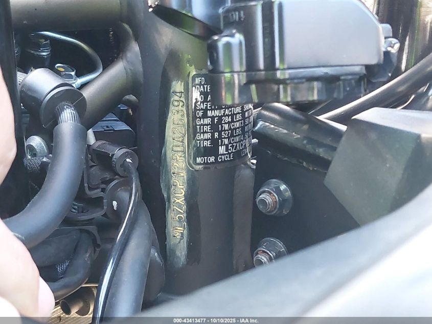 2024 Kawasaki Zx400 P VIN: ML5ZXCP12RDA26394 Lot: 43413477