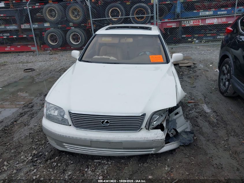 1998 Lexus Ls 400 VIN: JT8BH28F6W0105977 Lot: 43413632