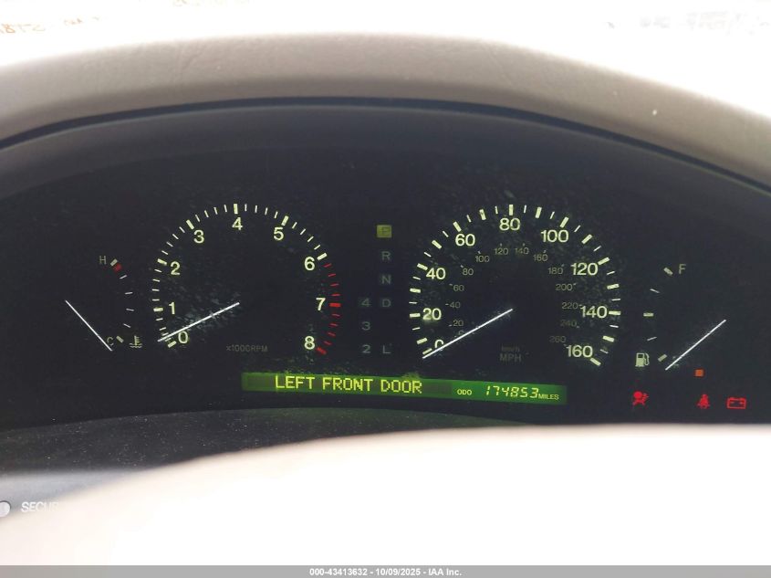 1998 Lexus Ls 400 VIN: JT8BH28F6W0105977 Lot: 43413632