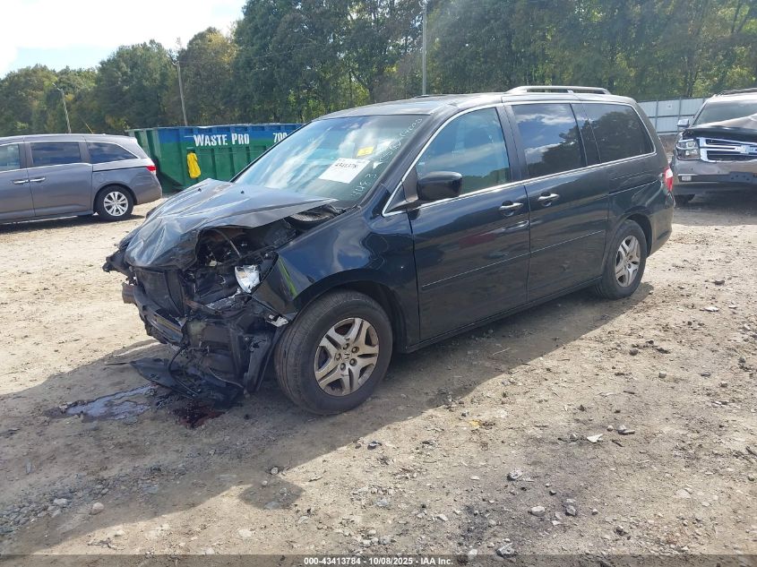 2005 Honda Odyssey Ex-L VIN: 5FNRL38625B014483 Lot: 43413784