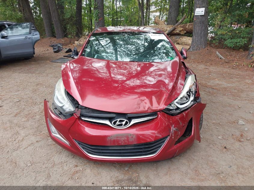 2016 Hyundai Elantra Se VIN: 5NPDH4AEXGH786379 Lot: 43413871