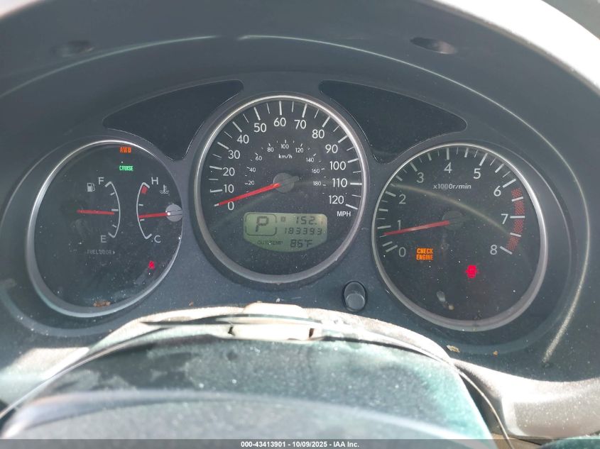 2005 Subaru Forester 2.5X VIN: JF1SG636X5H722758 Lot: 43413901