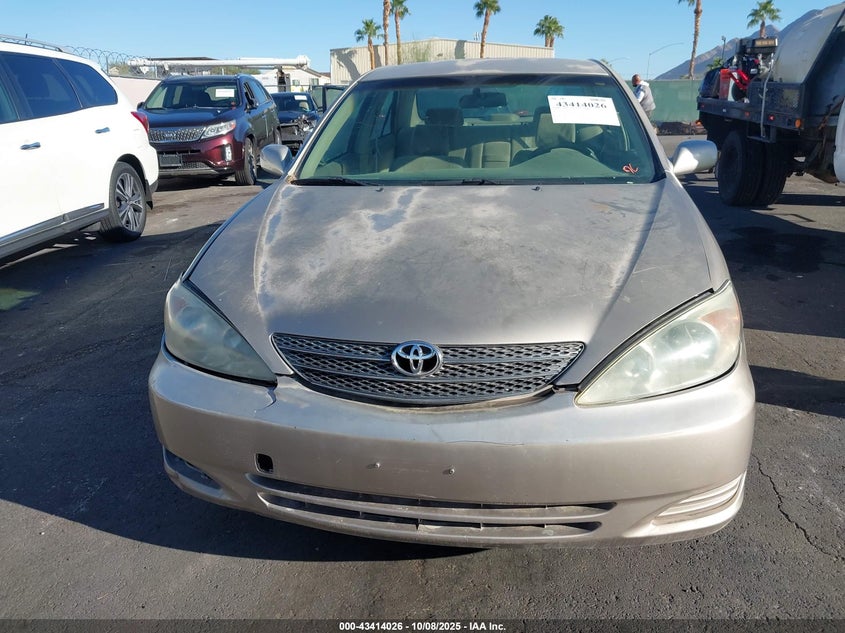 2002 Toyota Camry Le VIN: JTDBE32K120127837 Lot: 43414026
