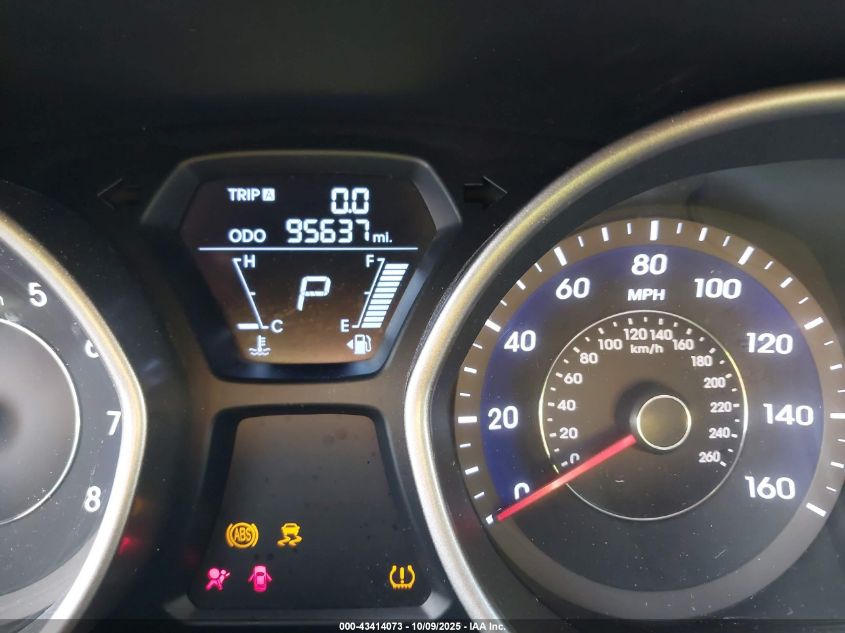 2013 Hyundai Elantra Gls VIN: 5NPDH4AE5DH210792 Lot: 43414073