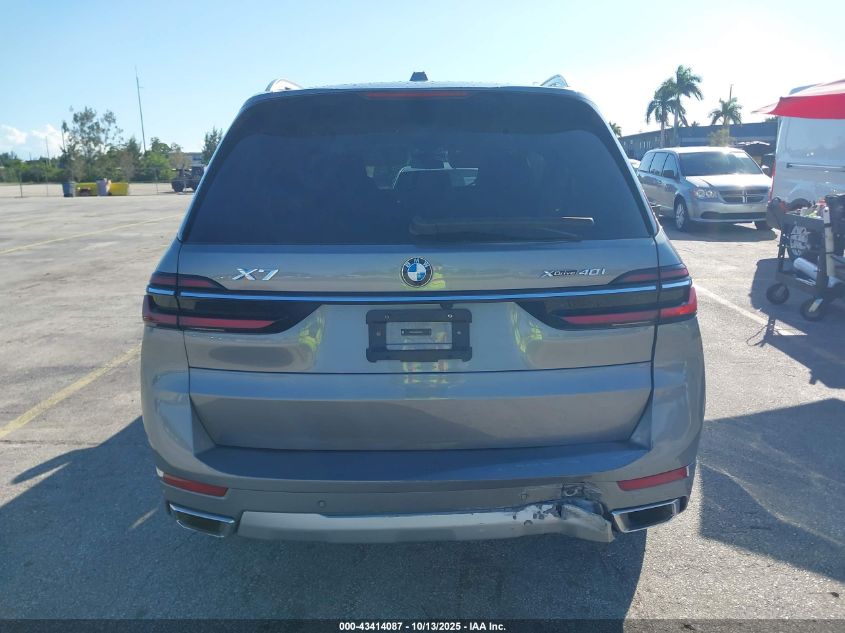 2025 BMW X7 xDrive40I VIN: 5UX23EM02S9X96044 Lot: 43414087