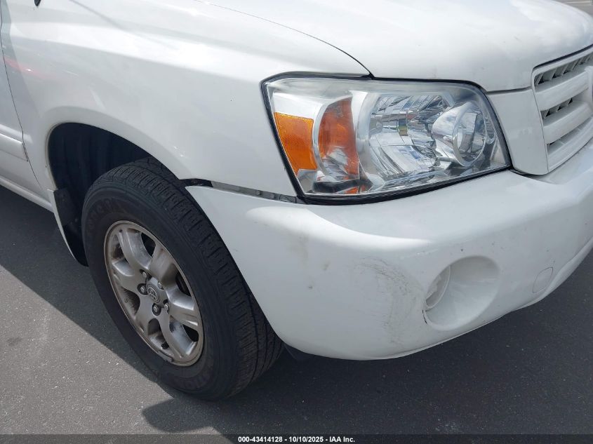 2007 Toyota Highlander V6 VIN: JTEEP21A670205882 Lot: 43414128