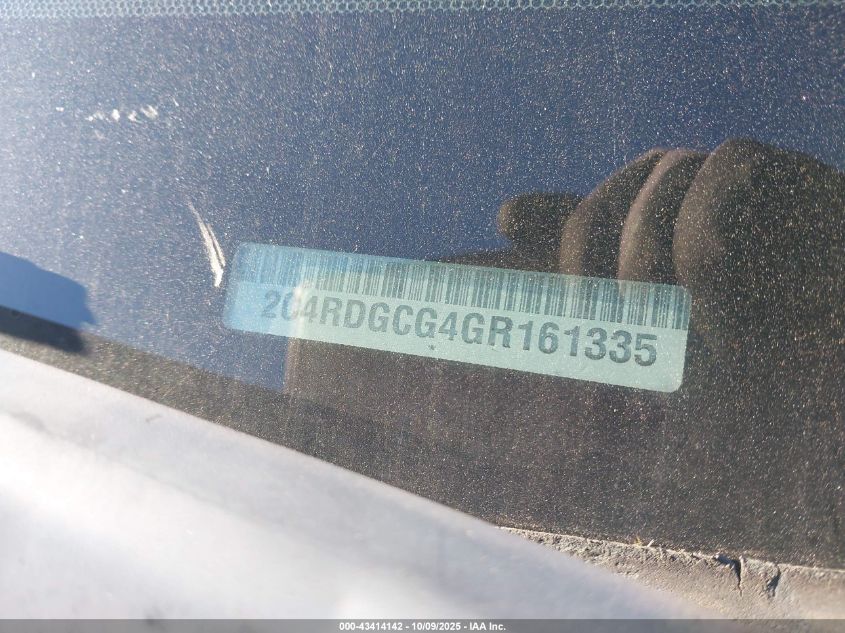 2016 Dodge Grand Caravan Sxt VIN: 2C4RDGCG4GR161335 Lot: 43414142