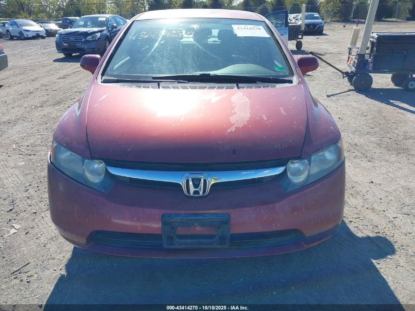 2008 Honda Civic Lx VIN: 1HGFA165X8L089958 Lot: 43414270