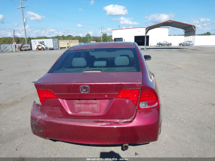 2008 Honda Civic Lx VIN: 1HGFA165X8L089958 Lot: 43414270