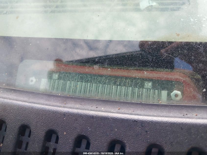 2006 Chevrolet Silverado 2500Hd Lt1 VIN: 1GCHC29U26E247012 Lot: 43414319