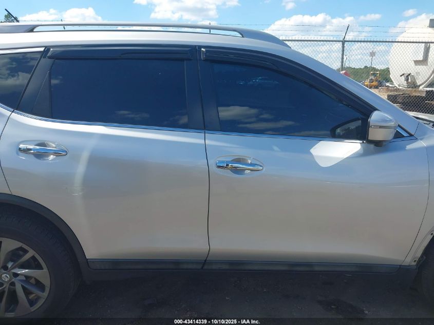 2016 Nissan Rogue Sl VIN: 5N1AT2MV9GC843664 Lot: 43414339