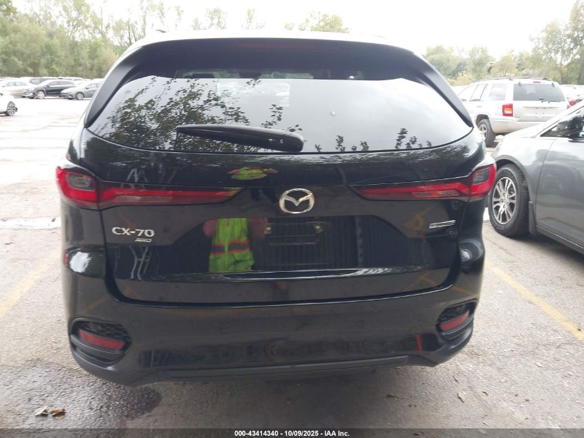 2025 Mazda Cx-70 3.3 Turbo Preferred Package VIN: JM3KJBHD2S1121691 Lot: 43414340