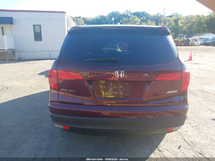 2018 Honda Pilot Ex VIN: 5FNYF6H32JB053658 Lot: 43414344