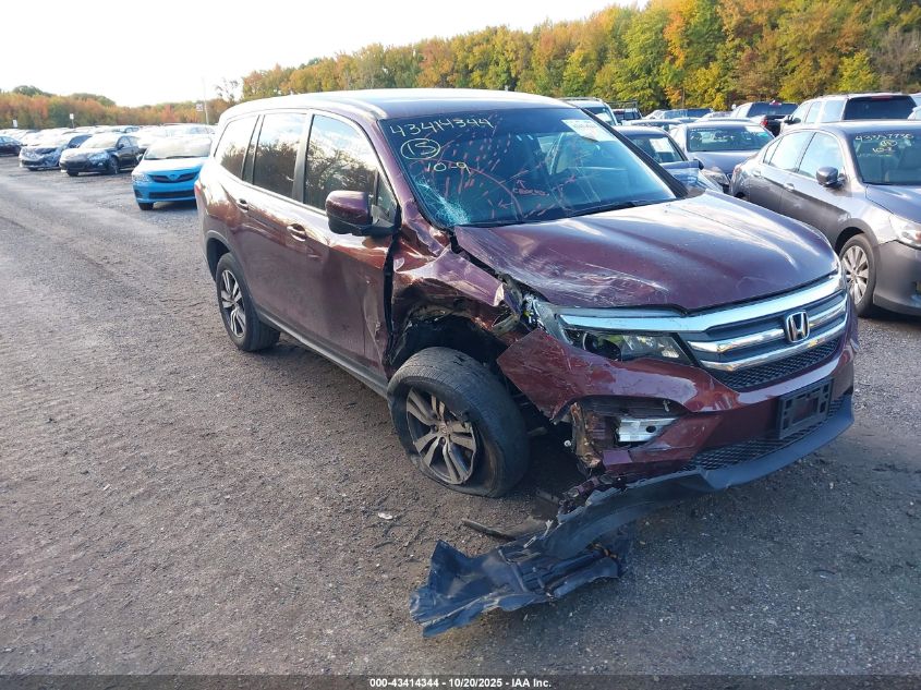 2018 Honda Pilot Ex VIN: 5FNYF6H32JB053658 Lot: 43414344