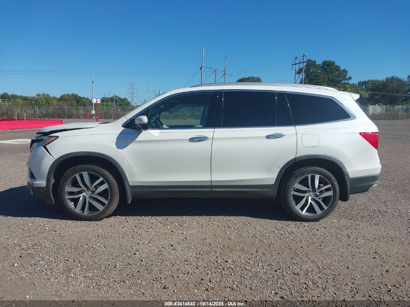 2018 Honda Pilot Touring VIN: 5FNYF5H98JB015527 Lot: 43414540