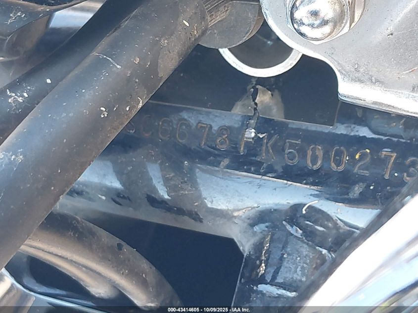 2015 Honda Vt1300 Ct VIN: JH2SC6678FK500273 Lot: 43414605