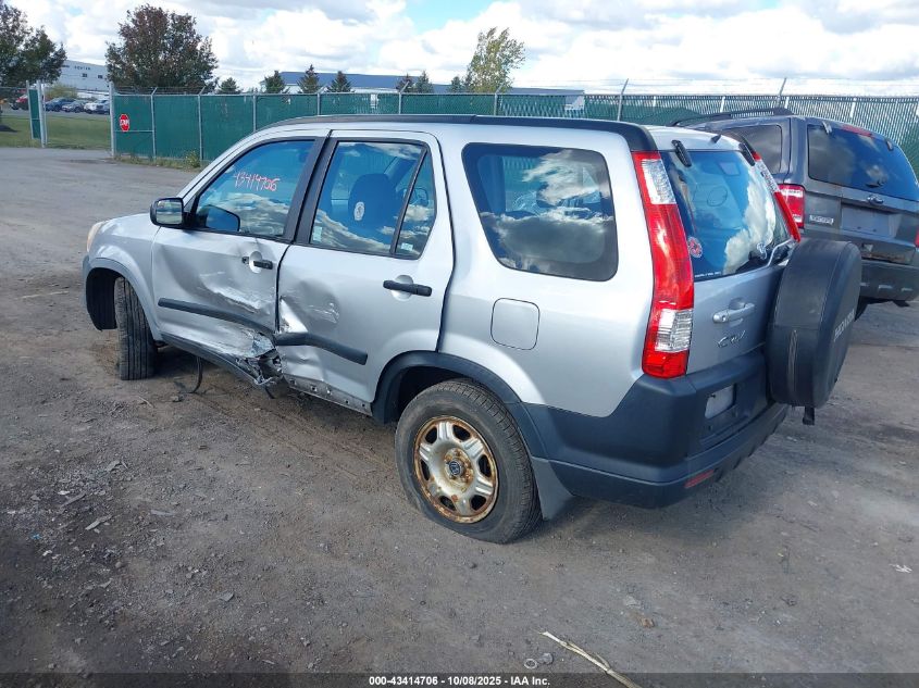 2005 Honda Cr-V Lx VIN: SHSRD78555U310442 Lot: 43414706