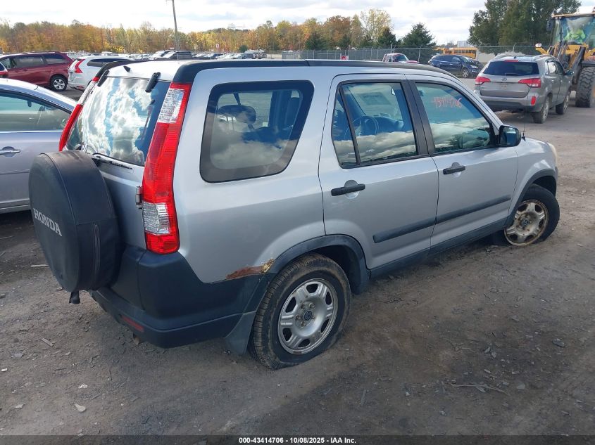 2005 Honda Cr-V Lx VIN: SHSRD78555U310442 Lot: 43414706