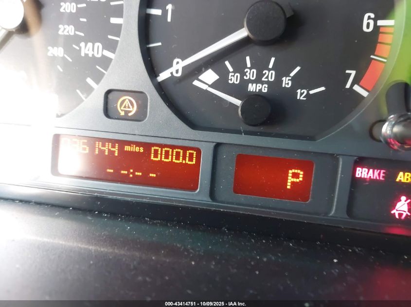 2001 BMW 325I VIN: WBAAV33461FU80305 Lot: 43414751