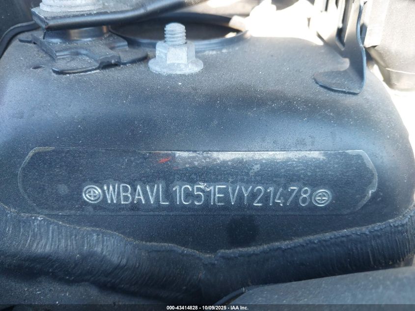 2014 BMW X1 xDrive28I VIN: WBAVL1C51EVY21478 Lot: 43414828