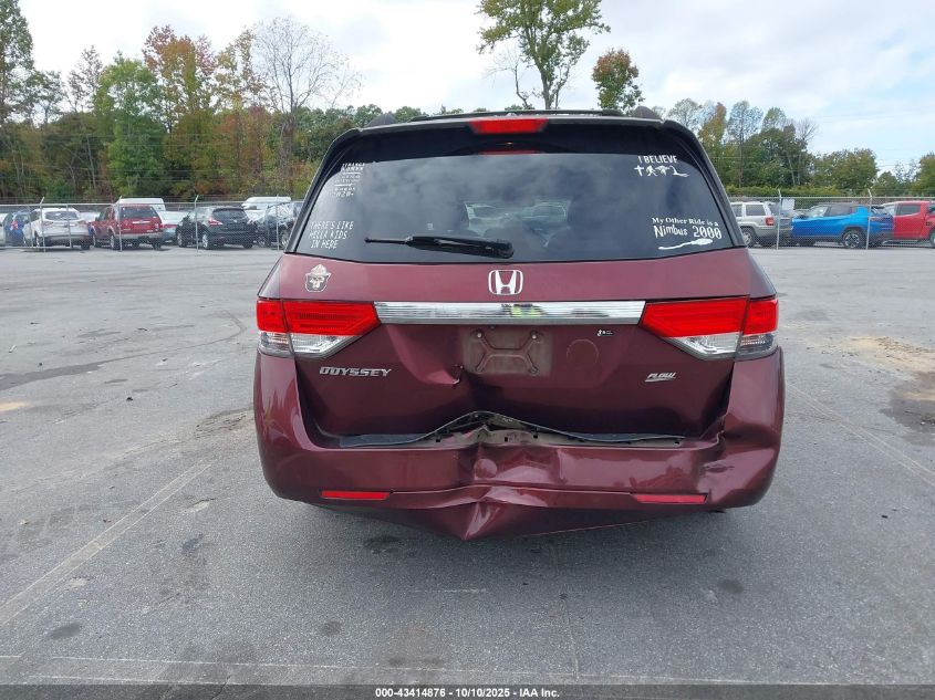 2016 Honda Odyssey Ex-L VIN: 5FNRL5H67GB023906 Lot: 43414876