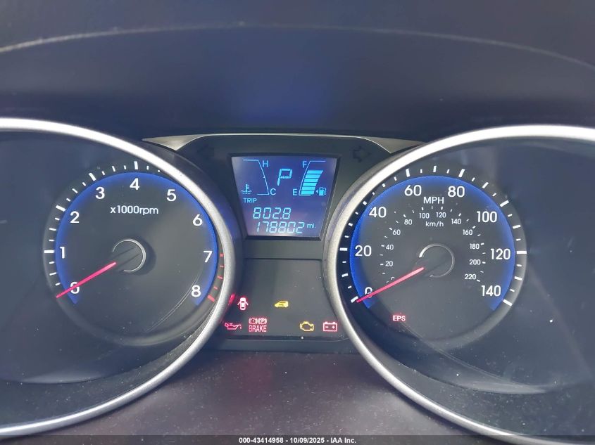 2013 Hyundai Tucson Limited VIN: KM8JUCACXDU772163 Lot: 43414958