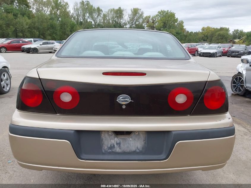 2005 Chevrolet Impala VIN: 2G1WF52E559320905 Lot: 43414987