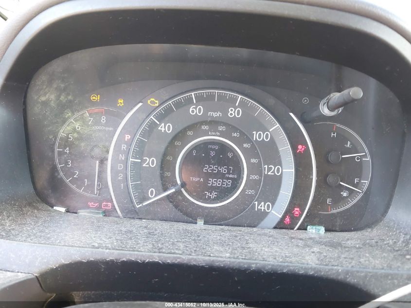 2012 Honda Cr-V Ex-L VIN: 5J6RM3H76CL039686 Lot: 43415052