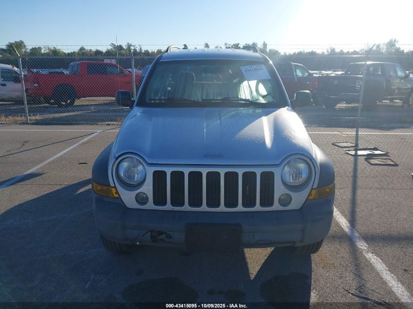 2006 Jeep Liberty Sport VIN: 1J4GL48KX6W144318 Lot: 43415095