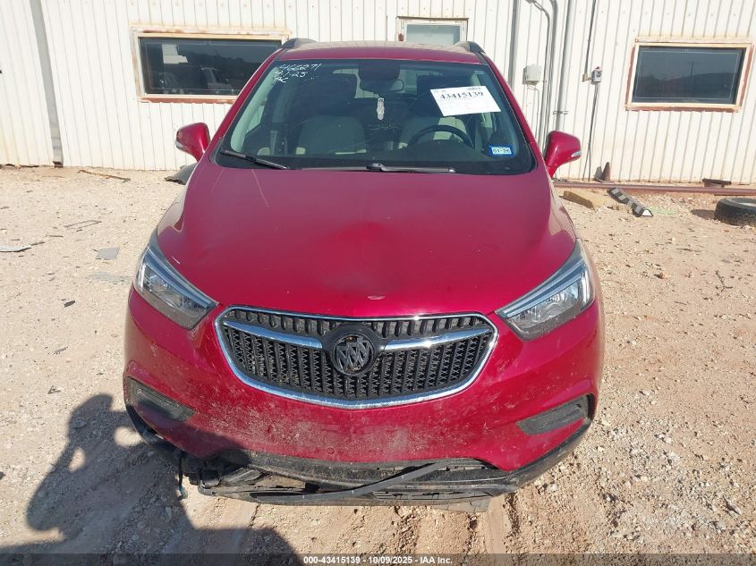 2019 Buick Encore Fwd Preferred VIN: KL4CJASB3KB837258 Lot: 43415139