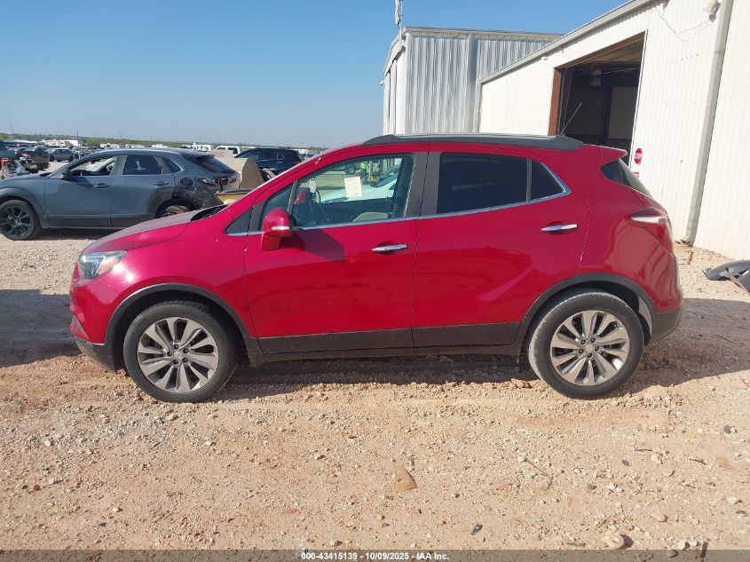 2019 Buick Encore Fwd Preferred VIN: KL4CJASB3KB837258 Lot: 43415139