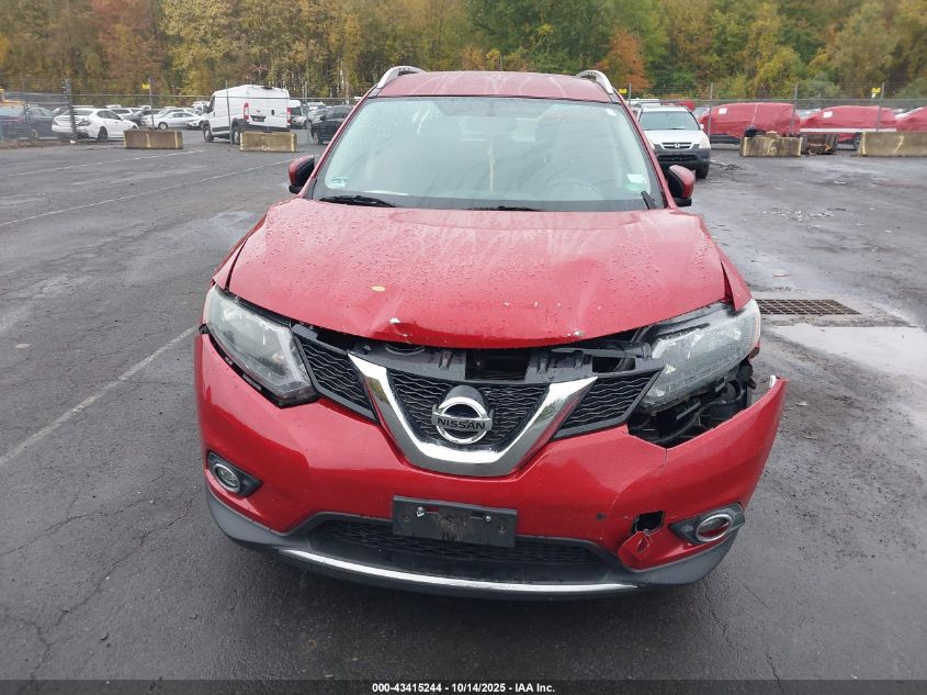 2016 Nissan Rogue Sl VIN: KNMAT2MV9GP727829 Lot: 43415244