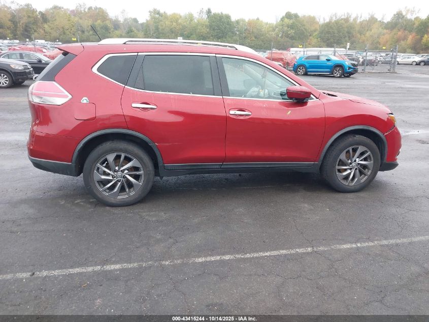 2016 Nissan Rogue Sl VIN: KNMAT2MV9GP727829 Lot: 43415244