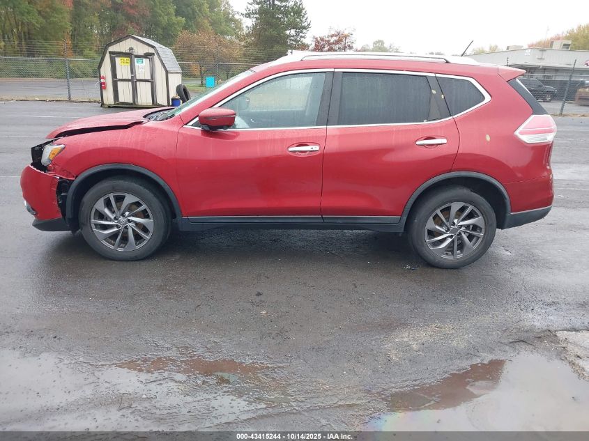 2016 Nissan Rogue Sl VIN: KNMAT2MV9GP727829 Lot: 43415244