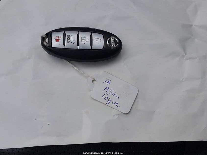 2016 Nissan Rogue Sl VIN: KNMAT2MV9GP727829 Lot: 43415244