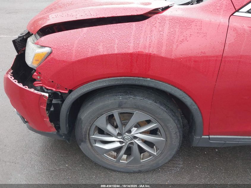 2016 Nissan Rogue Sl VIN: KNMAT2MV9GP727829 Lot: 43415244