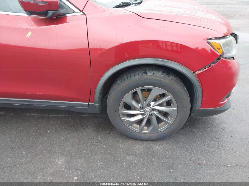 2016 Nissan Rogue Sl VIN: KNMAT2MV9GP727829 Lot: 43415244