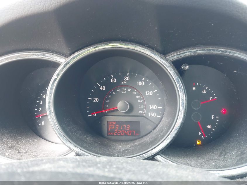 2011 Kia Sorento Lx VIN: 5XYKT3A19BG080131 Lot: 43415268