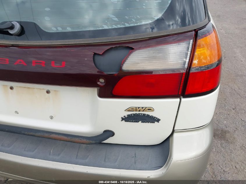 2002 Subaru Outback H6-3.0 Vdc VIN: 4S3BH896327649468 Lot: 43415408