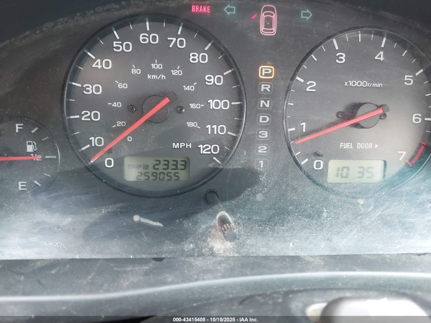 2002 Subaru Outback H6-3.0 Vdc VIN: 4S3BH896327649468 Lot: 43415408