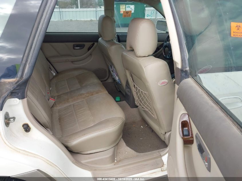 2002 Subaru Outback H6-3.0 Vdc VIN: 4S3BH896327649468 Lot: 43415408