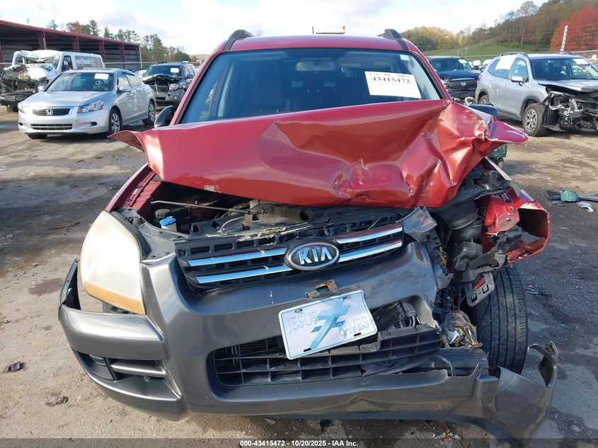 2008 Kia Sportage Lx V6 VIN: KNDJE723387529595 Lot: 43415472